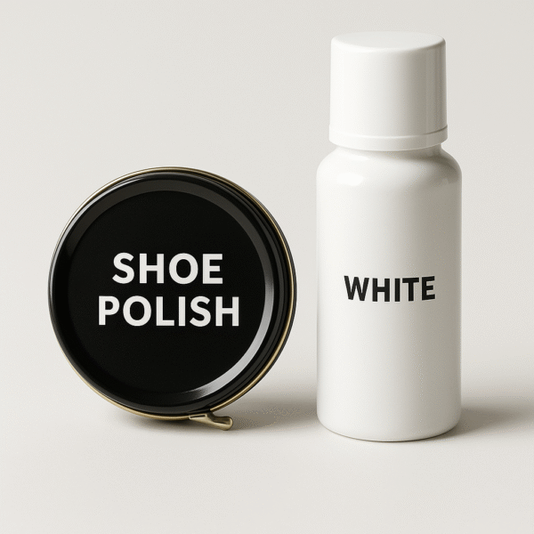 Canvas shoe polish & white shoe polish