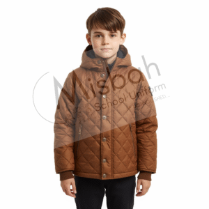 Warm Coffee Brown School Jacket