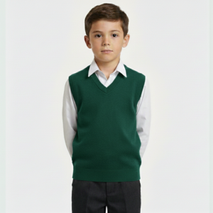 Bottle Green V Neck Sweater