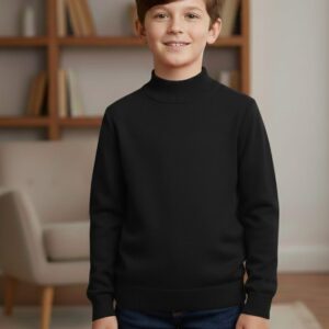 Black T Neck Sweater