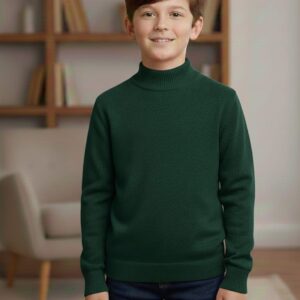 Bottle Green T Neck Sweater